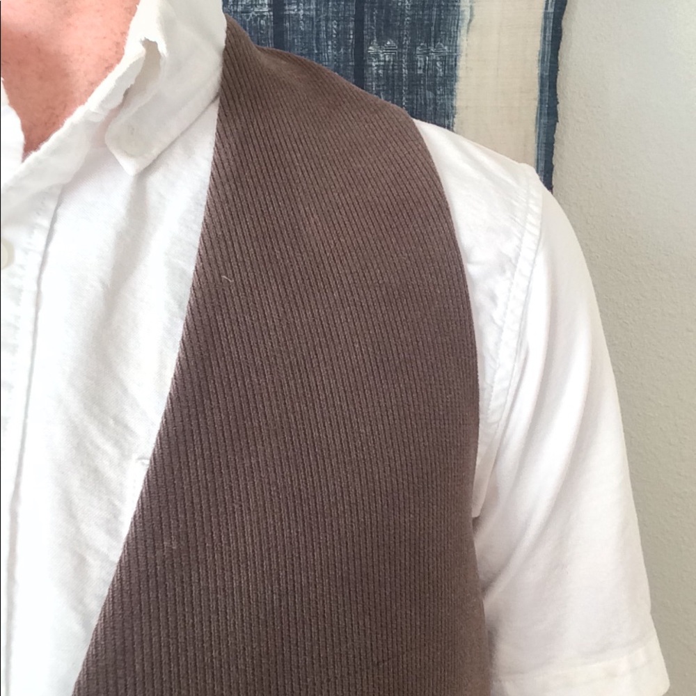 Alfani men's brown corduroy vest